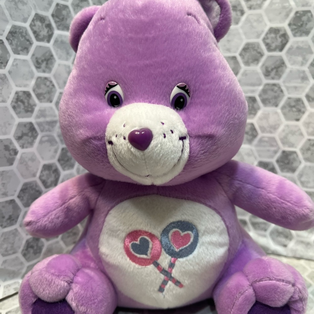 Care Bear Kid’s Stuffed Animal Share bear lollipops new 2003 - Picture 2 of 6